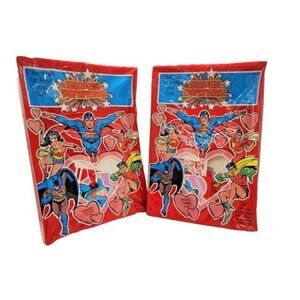 Super Powers Valentines Vintage 1988 Boys & Girls Sealed Lot Of 36 Cards With En